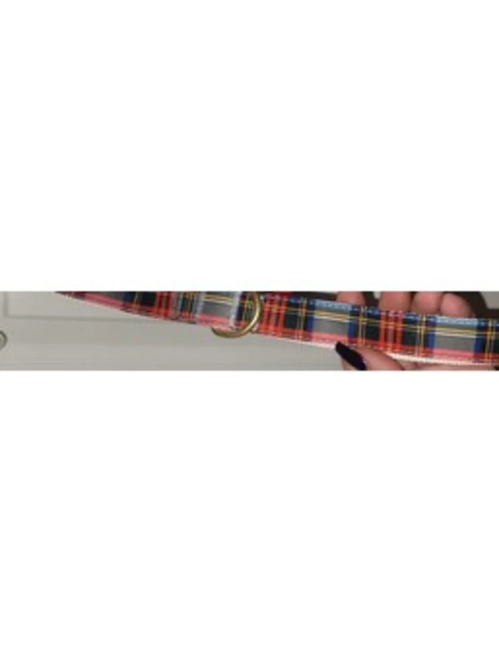 PETSMART CREAM/RED PLAID HOLIDAY BOW RUFFLE HARNESS SET MED+ 4FT MATCHING LEASH